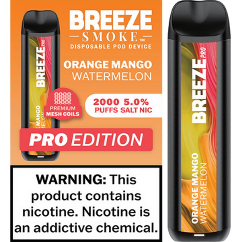 Breeze Pro 2000 Puffs Vape Juice Flavors
